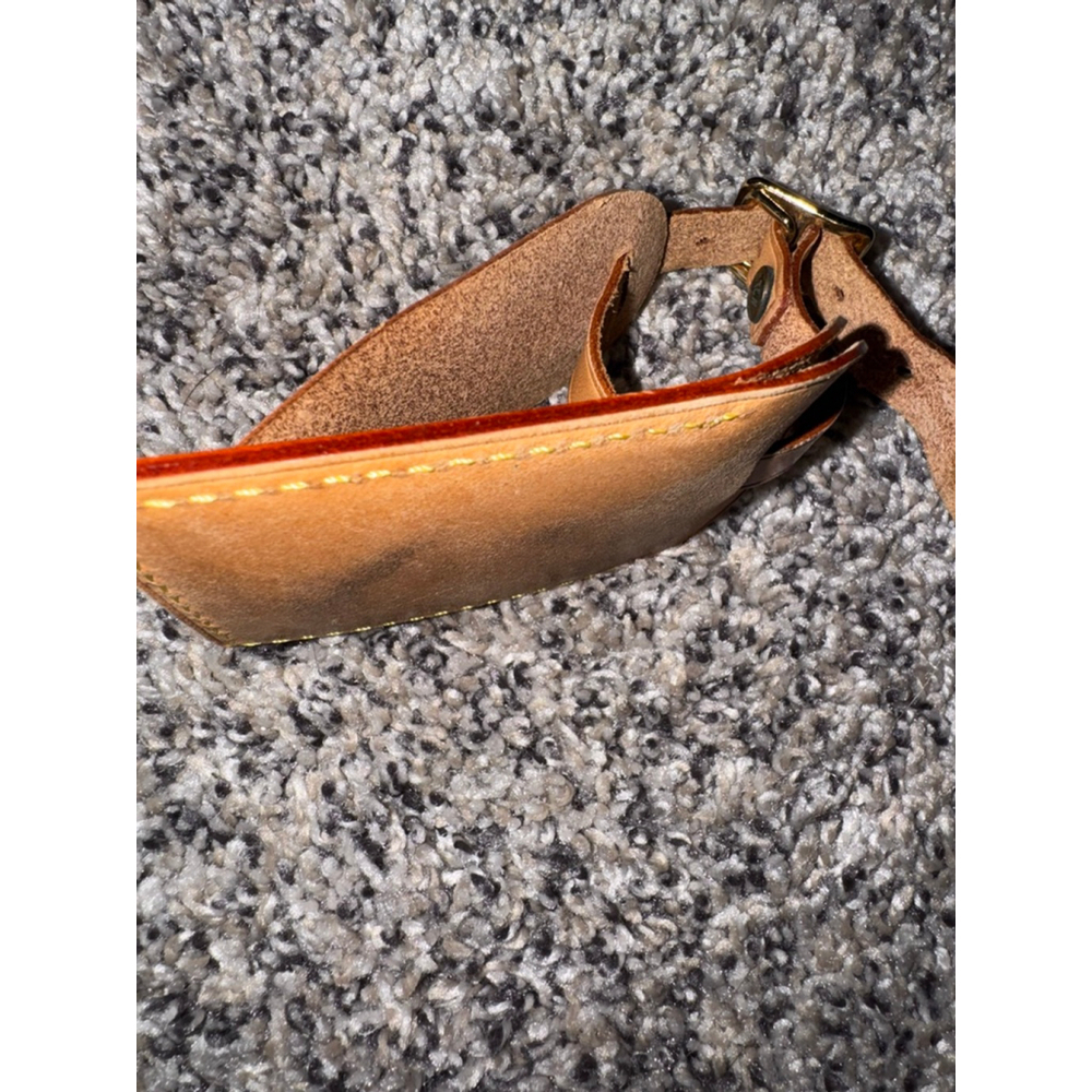 Louis Vuitton Vachetta Leather Luggage Tag | Made in France - Picture 7 of 7